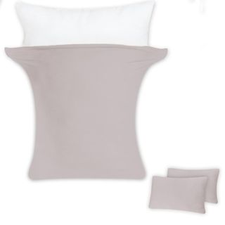 GE【超ソフト・弾力UP】のびのび枕カバー2枚組 43x63cm~50x70cm