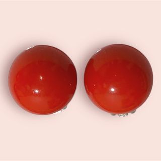 イヤリング 赤 昭和 レトロポップ モダン ヴィンテージ 古着 サークル