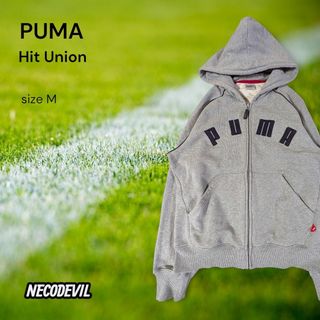 PUMA プーマ スウェットパーカー ジップアップパーカー M グレー