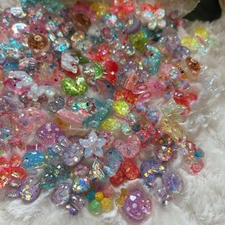 デコパーツ ビーズ プラパーツ キラキラ パーツ デコレーションパーツ
