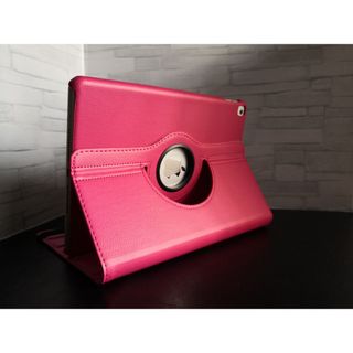 iPad 9/8/7世代 10.2インチ 共用 ローズ 360度回転 ケース