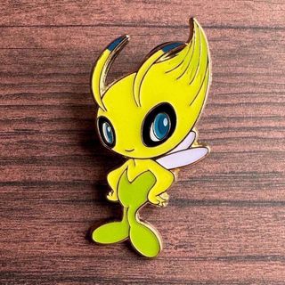【 海外限定 !! 】セレビィ 金属製 ポケモン ピンバッジ