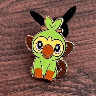 【 海外 限定 !! 】サルノリ ポケモン 金属製 ミニ ピンバッジ