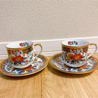 有田焼 伊万里焼 金彩 昇龍 カップ&ソーサー 2客セット レトロ デミタス