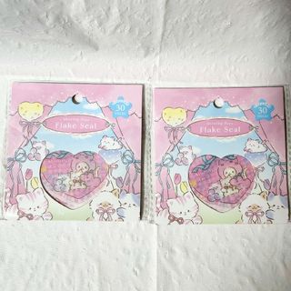 可愛いシール☆フレークシール☆ふわふわ猫柄