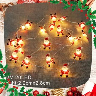 【クリスマス LED ライト】イルミネーション サンタ オーナメント 照明