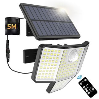 【特価セール】ソーラーライト 屋外 センサーライト ソーラー【4面発光 3段階調