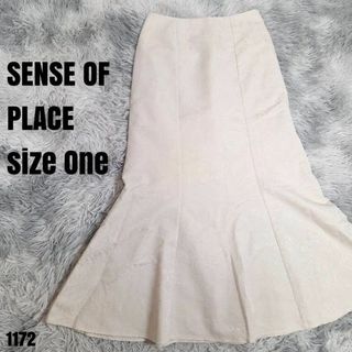 SENSE OF PLACE センスオブプレイス スカート アイボリー 1172