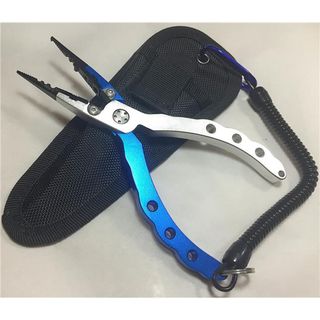 軽量アルミ製 フィッシングプライヤースリムタイプ ブルー