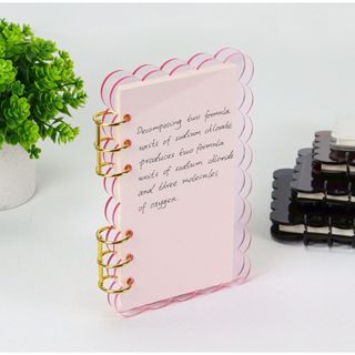 モコモコ可愛いアクリルバインダーピンク 貯金 推し活