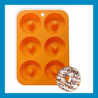 ドーナツ型 シリコン型 ケーキ型 製菓道具 オレンジ