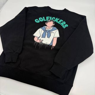 美品 GOLFICKERS ゴルフ スウェット トレーナー 黒 XXL 753