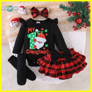 クリスマス ベビー服 女の子セットアップ 4点セットD 新生児 573