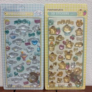 新作 サンリオ ボンボンドロップシール第二弾 ポムポムプリン シナモロール