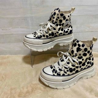 コンバース ダルメシアン柄 厚底 US5 24cm