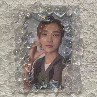 硬質ケース レジンデコ トレカケース ハンドメイド 推し活 クリア ラメ