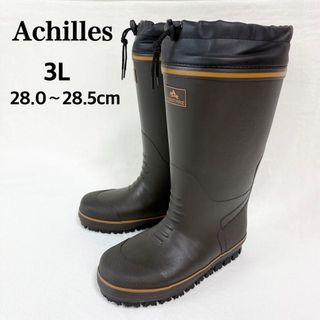 アキレス モントレ スノーブーツ 長靴 防寒 ロング丈 3L ダークブラウン