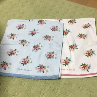 ローラアシュレイ(LAURA ASHLEY)のローラアシュレイ フェイスタオル2枚(タオル/バス用品)