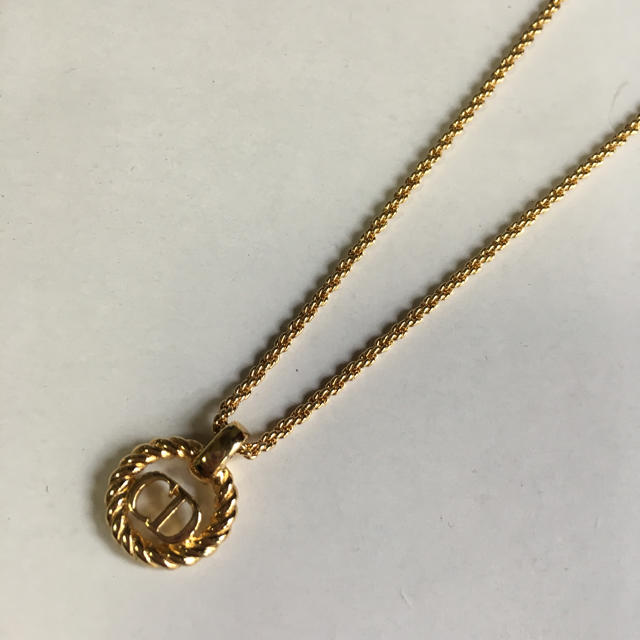 vintage Dior ロゴ入り ネックレス