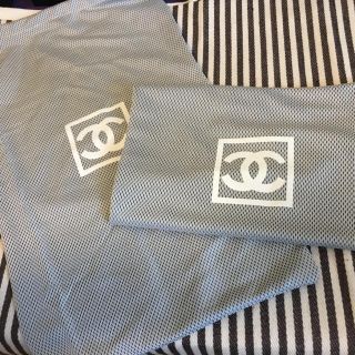 シャネル(CHANEL)のCHANEL◇メッシュ巾着◇美品未使用(ショップ袋)