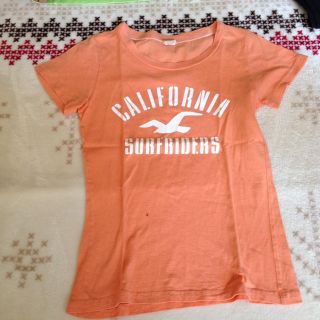 ホリスター(Hollister)のホリスター Tシャツ オレンジ(Tシャツ(半袖/袖なし))