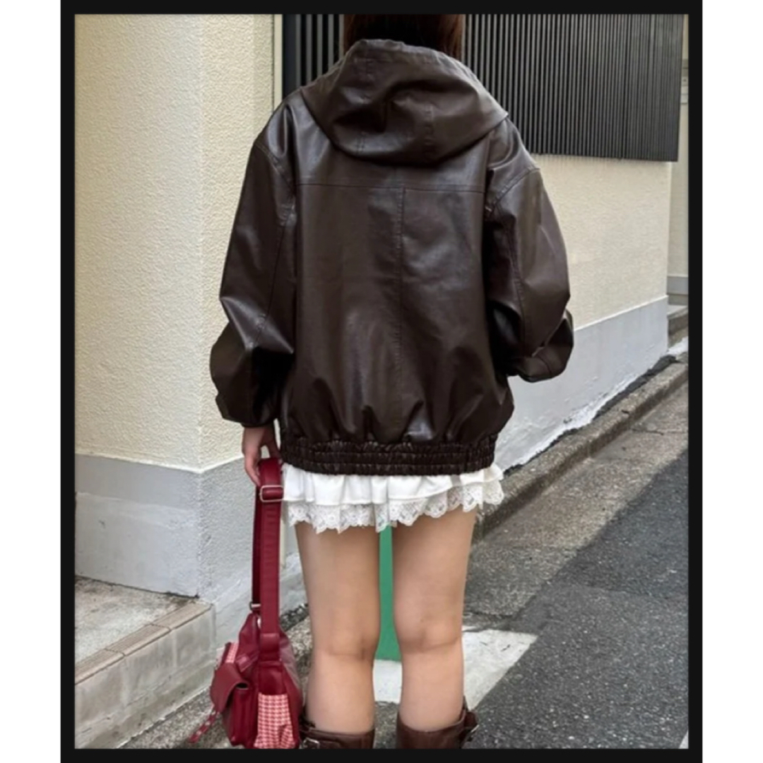 Ciaopanic(チャオパニック)のCiaopanic アクティブレザーパーカー レディースのジャケット/アウター(ブルゾン)の商品写真