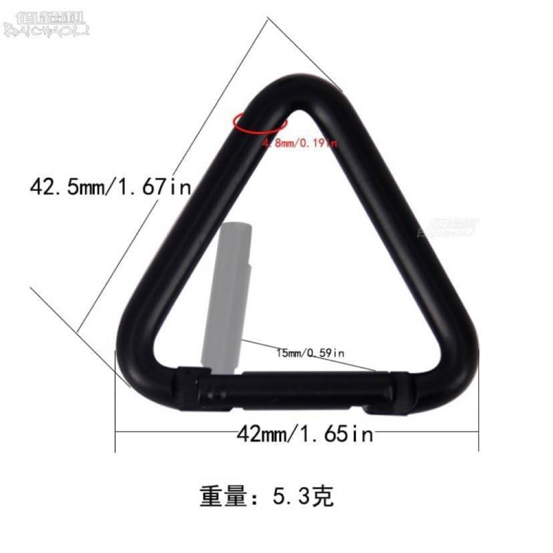 三角カラビナ 18個 タープ キャンプ  テント アウトドア カラビナ 設置  スポーツ/アウトドアのアウトドア(登山用品)の商品写真