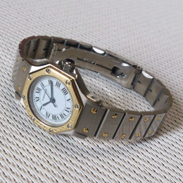 Cartier - 【美品☆】カルティエ サントス オクタゴン SM レディース / 腕時計