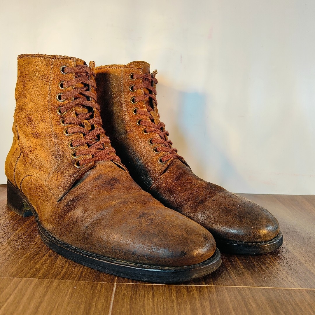 BUTTERO(ブッテロ)の【無骨】BUTTERO ブッテロ イタリア製 高級スウェードレースアップブーツ メンズの靴/シューズ(ブーツ)の商品写真