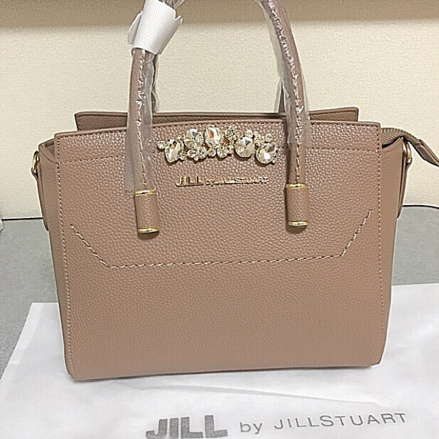 JILL by JILLSTUART - JILL by JILL STUART ビジュー ロイヤル トート ベージュの通販 by hym