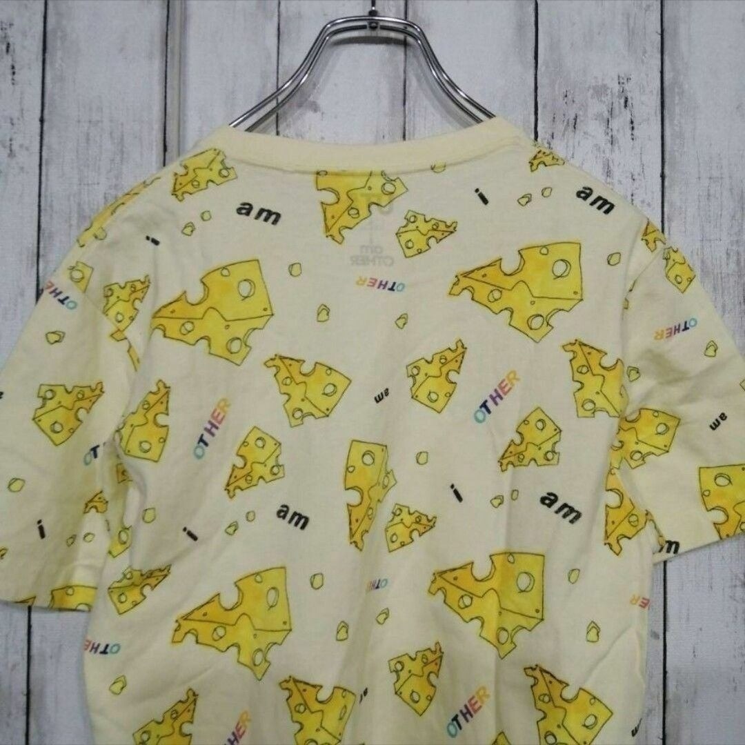 UNIQLO(ユニクロ)のUNIQLO ユニクロ メンズ クルーネック Tシャツ 半袖 チーズ M 19 メンズのトップス(Tシャツ/カットソー(半袖/袖なし))の商品写真