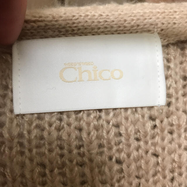 who's who Chico(フーズフーチコ)のwho's who chico ループ編みカーディガン レディースのトップス(カーディガン)の商品写真