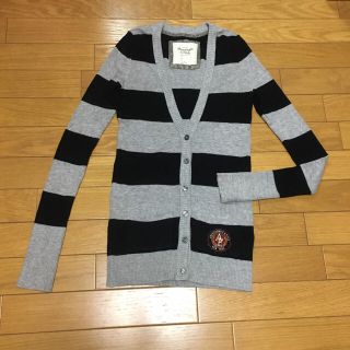 アバクロンビーアンドフィッチ(Abercrombie&Fitch)の最終価格 新品 アバクロ ボーダー カーディガン(カーディガン)