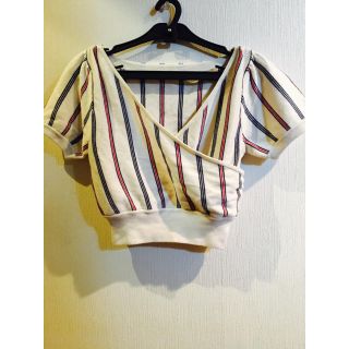 ティティアンドコー(titty&co)のかほ様専用🌺トリコロールストライプ半袖ニット(ニット/セーター)