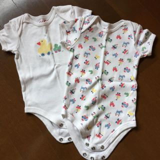 キャスキッドソン(Cath Kidston)の【キャスキッドソン】半袖ロンパース 2枚セット(ロンパース)