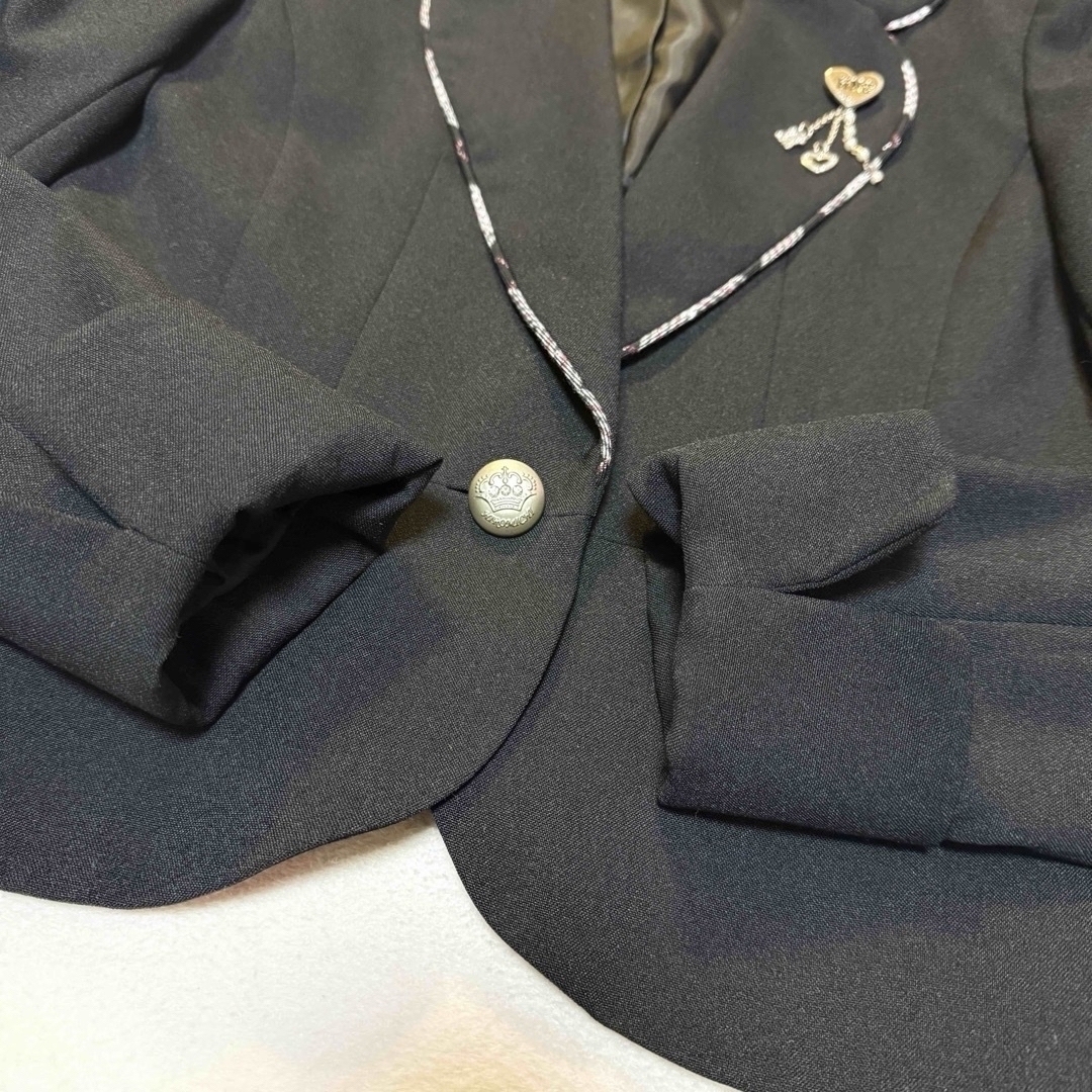 HIROMICHI NAKANO(ヒロミチナカノ)の【ヒロミチナカノ】スーツ ジャケット スカート 卒業式 フォーマル セットアップ キッズ/ベビー/マタニティのキッズ服女の子用(90cm~)(ドレス/フォーマル)の商品写真