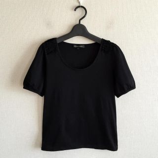 ユナイテッドアローズグリーンレーベルリラクシング(UNITED ARROWS green label relaxing)のグリーンレーベル黒色カットソー(カットソー(半袖/袖なし))