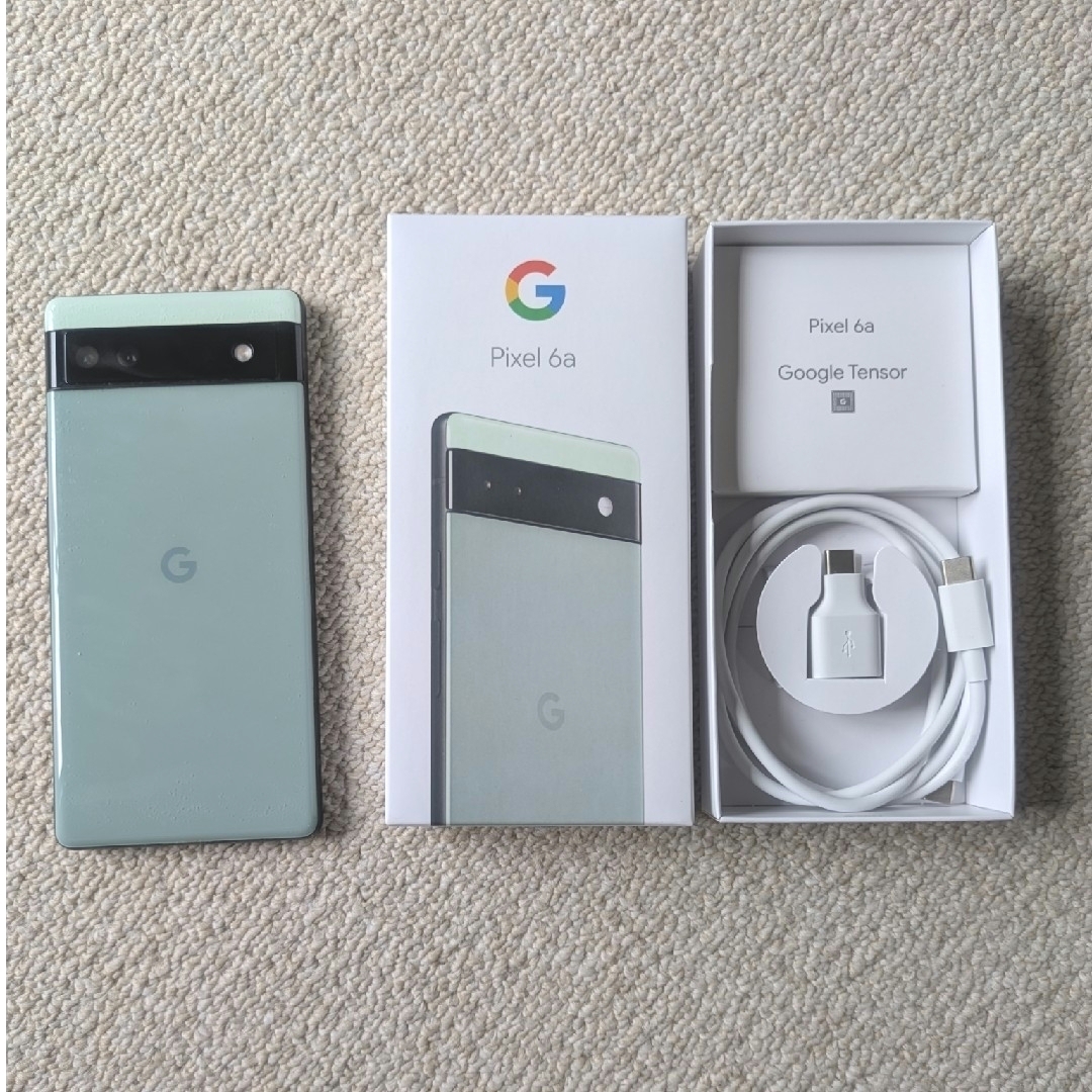 Google Pixel(グーグルピクセル)のGoogle Pixel 6a セージ 128 GB SIMフリー 箱付き スマホ/家電/カメラのスマートフォン/携帯電話(スマートフォン本体)の商品写真