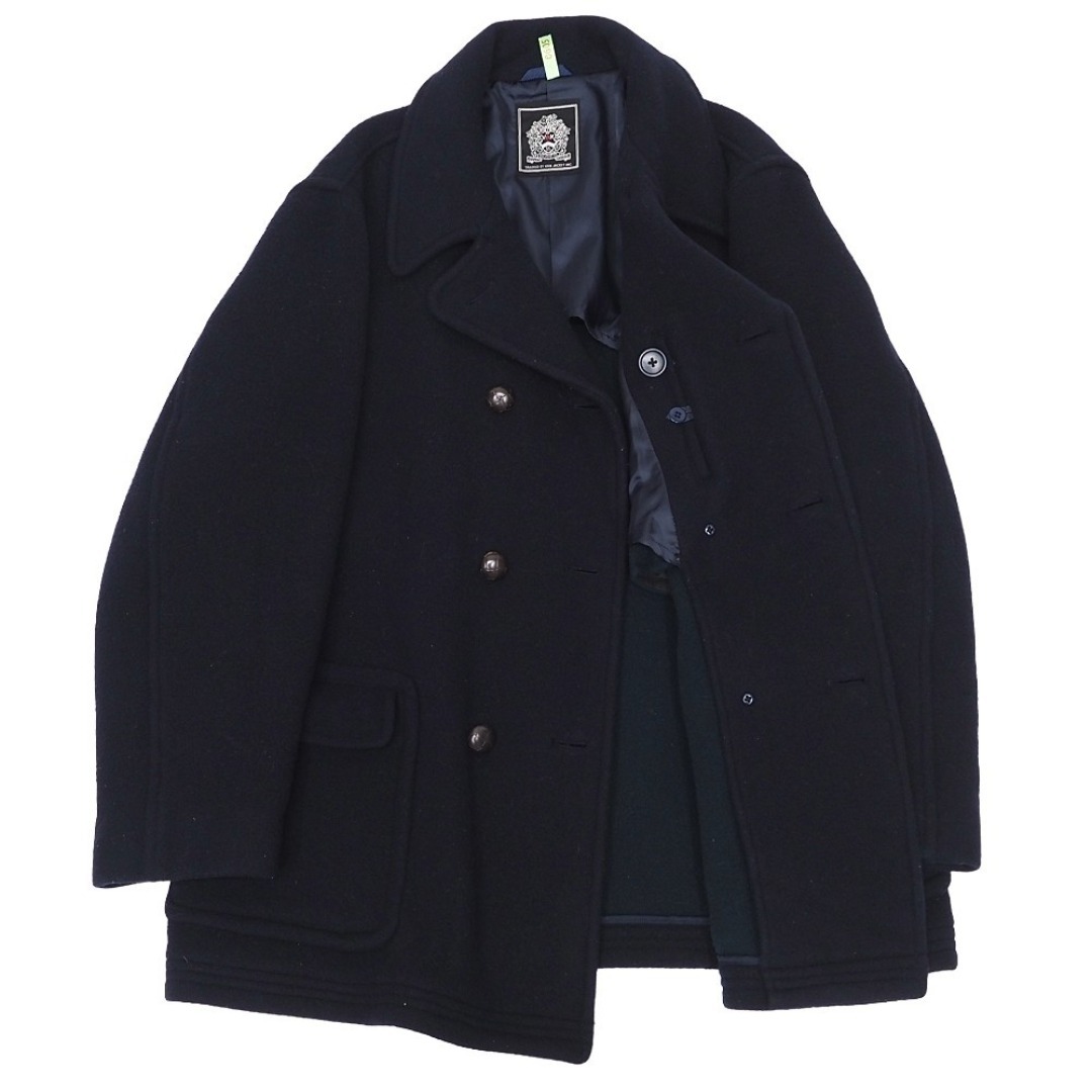 VAN Jacket(ヴァンヂャケット)の美品 VAN カシミヤ混 ピーコート 【サイズ：LL】 ネイビー ヴァンヂャケット メンズ 5GHA/L06178/KEC22/ メンズのジャケット/アウター(ピーコート)の商品写真