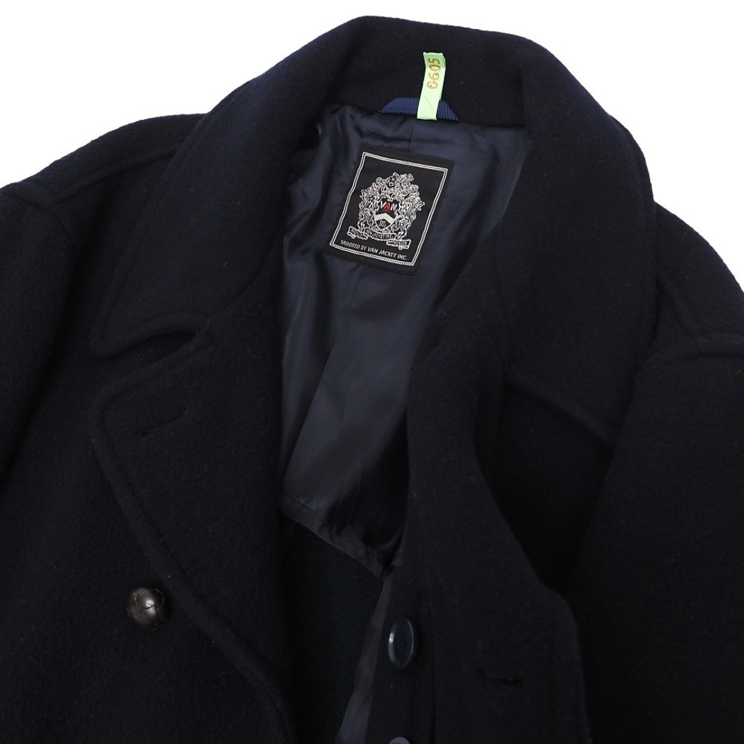 VAN Jacket(ヴァンヂャケット)の美品 VAN カシミヤ混 ピーコート 【サイズ：LL】 ネイビー ヴァンヂャケット メンズ 5GHA/L06178/KEC22/ メンズのジャケット/アウター(ピーコート)の商品写真