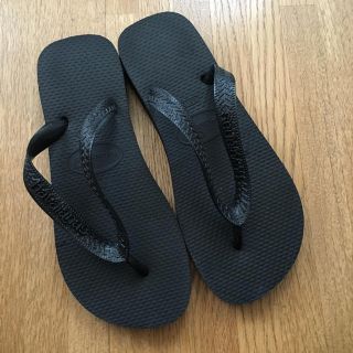 ハワイアナス(havaianas)のハワイアナス☆ビーチサンダル☆新品ブラック(ビーチサンダル)