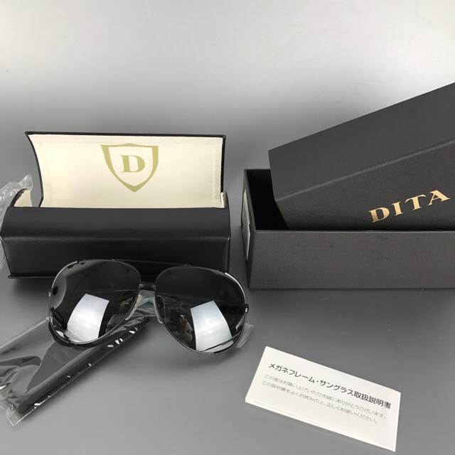 DITA(ディータ)のDITA センチュリー チタニウム 4.1万 サングラス ティアドロップ 異素材 メンズのファッション小物(サングラス/メガネ)の商品写真