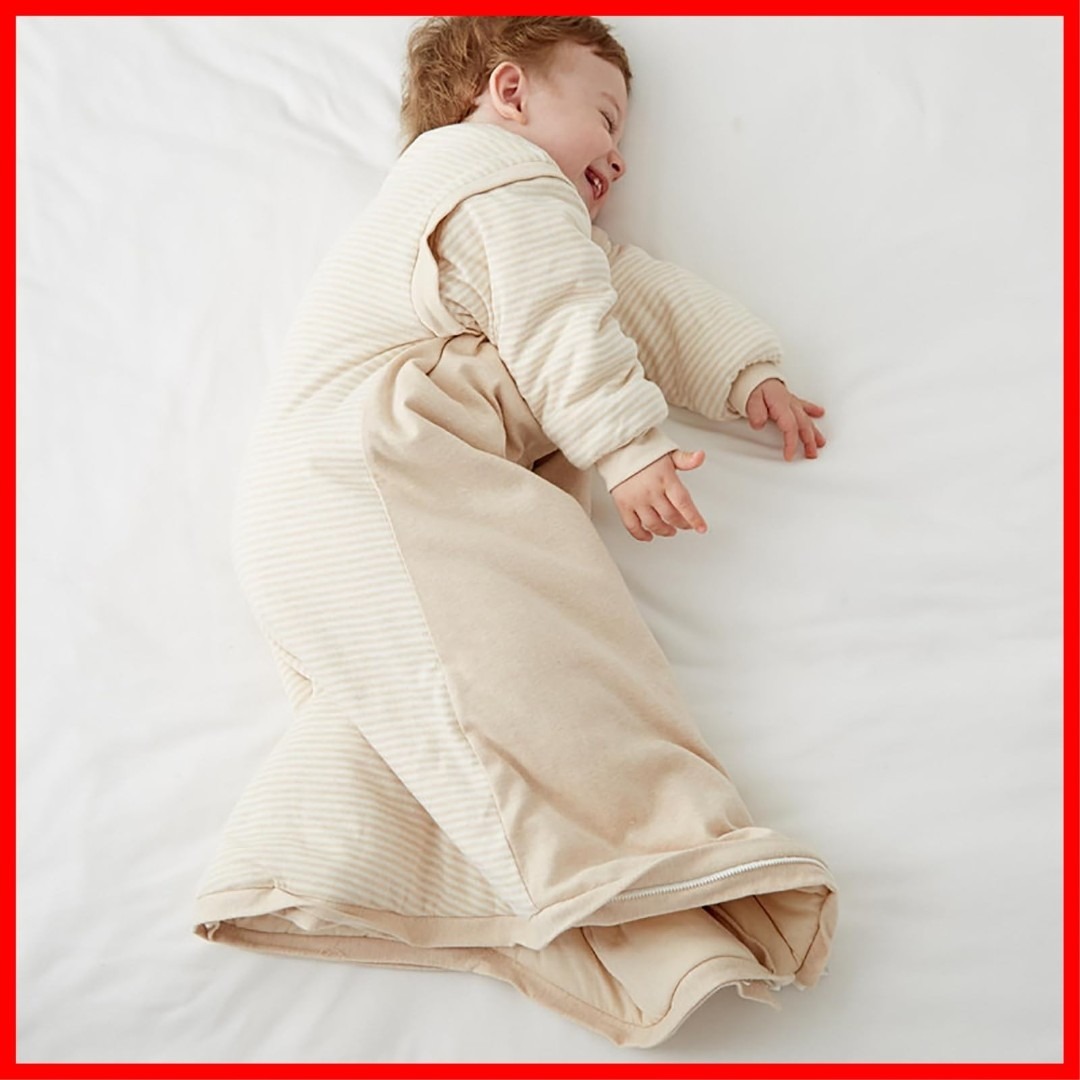 【特価商品】[MOMSMENU] スリーパー 赤ちゃん 寝袋 ベビー 100%オ キッズ/ベビー/マタニティの寝具/家具(その他)の商品写真