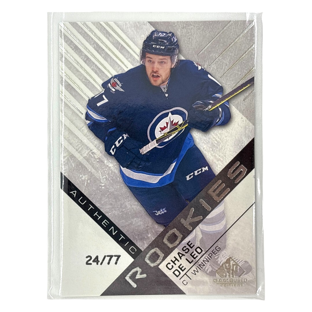 UPPER DECK NHLカード SP GAME USED CHASE DE LEO WINNIPEG JETS /77 #195 送料無料 中古 IT1 エンタメ/ホビーのトレーディングカード(シングルカード)の商品写真