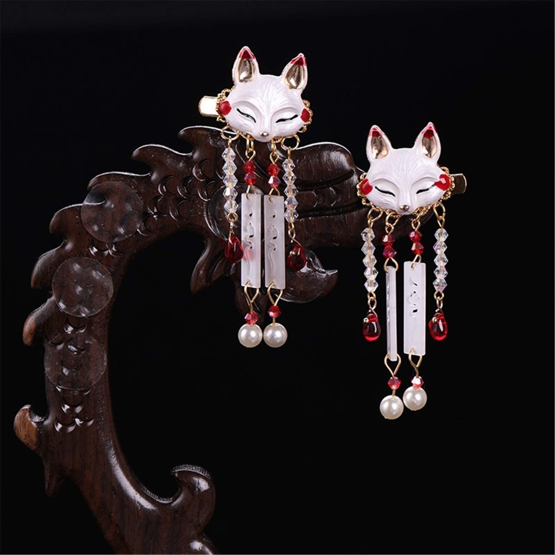 髪飾り タッセル ヘアクリップ 漢服 和装 浴衣 和風 ヘアアクセサリー 古風  レディースのファッション小物(その他)の商品写真