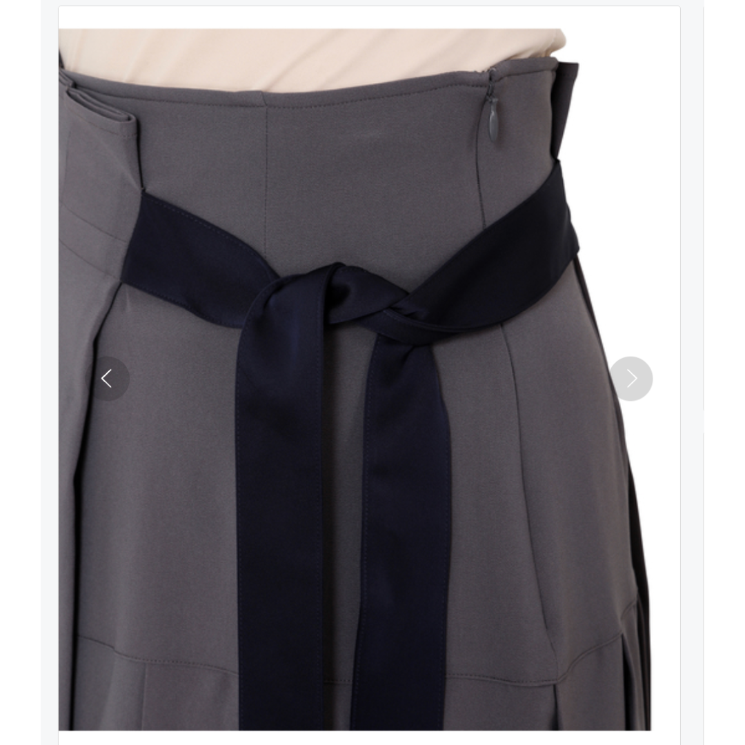 LE CIEL BLEU(ルシェルブルー)のLE CIEL BLUE グレープリーツスカート　ルシェルブルー　ロングスカート レディースのスカート(ロングスカート)の商品写真