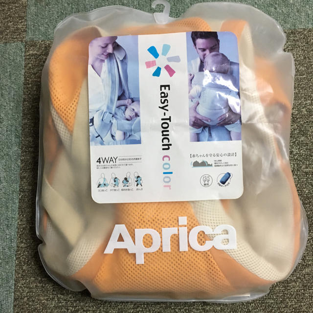 Aprica(アップリカ)の未使用 アップリカ イージータッチcolor抱っこ紐 キッズ/ベビー/マタニティの外出/移動用品(抱っこひも/おんぶひも)の商品写真
