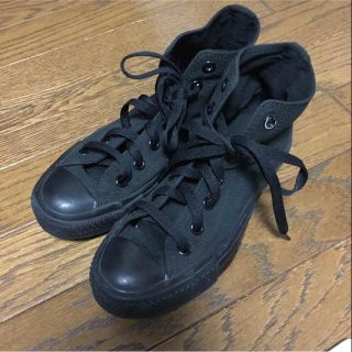 コンバース(CONVERSE)のコンバース*オールブラック(スニーカー)