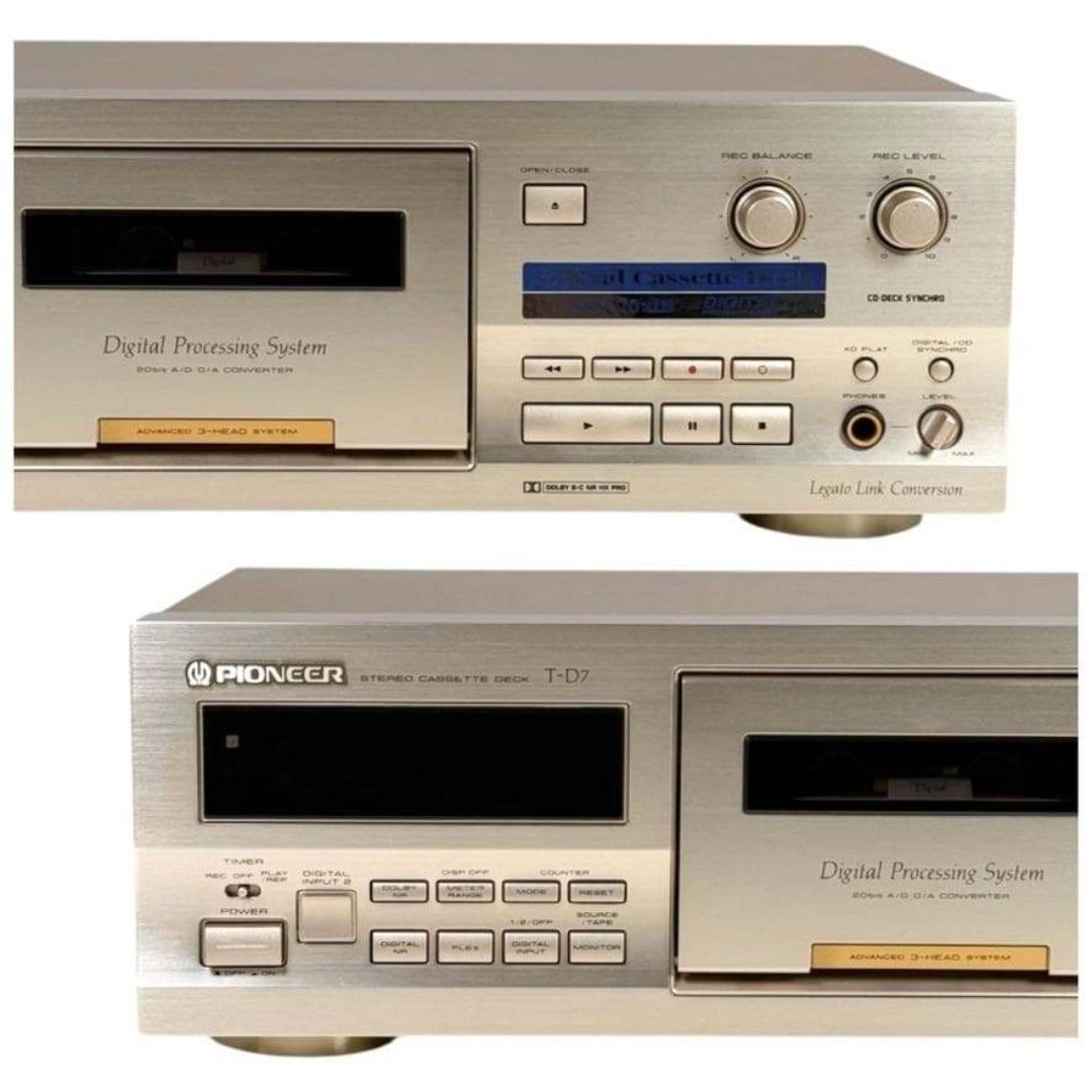 PIONEER(パイオニア)の優良動作品・録音動作確認済◆パイオニア 3ヘッドシングルカセットデッキ T-D7 スマホ/家電/カメラのオーディオ機器(その他)の商品写真