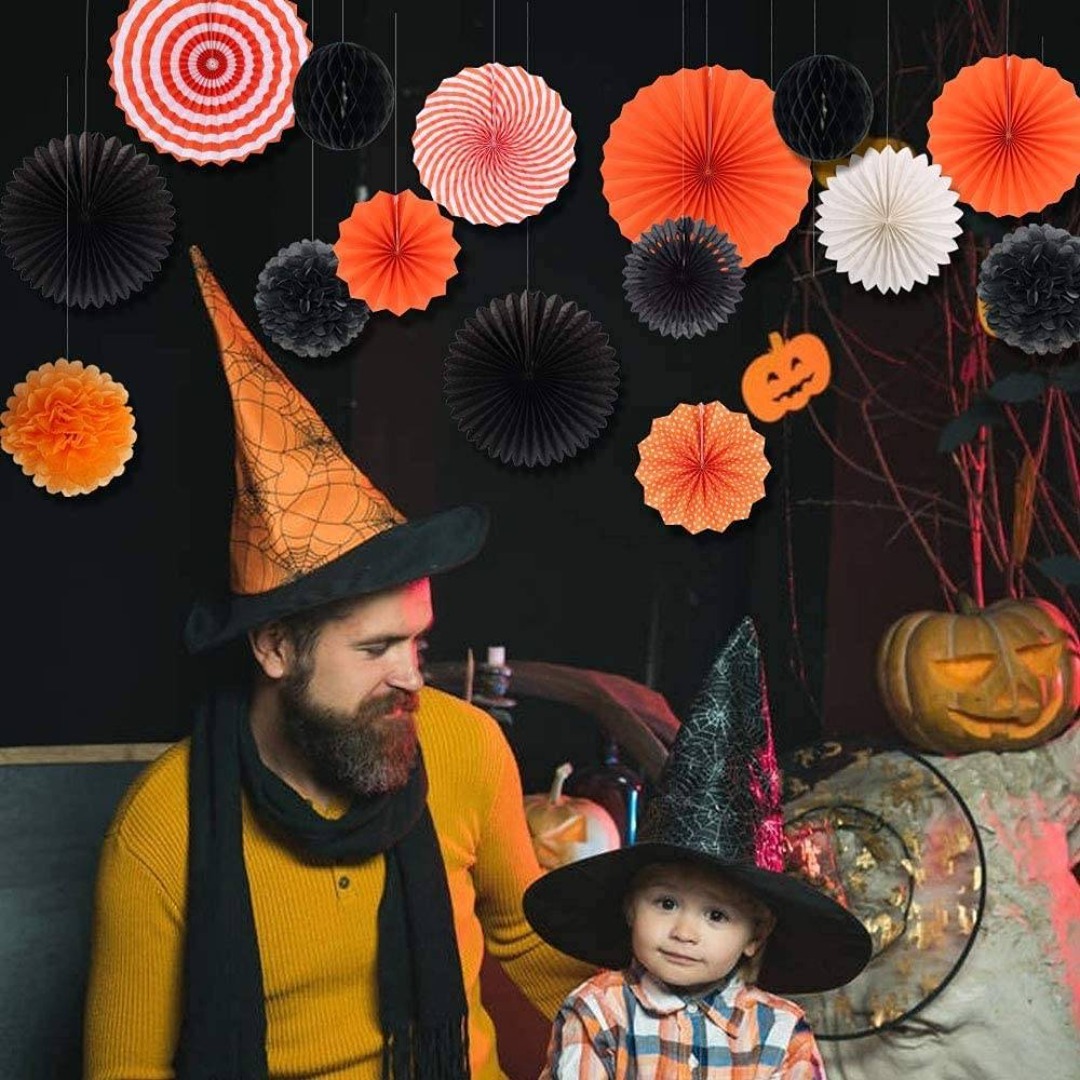 TAORAYO ハロウィン ペーパーファン ハロウィン 飾り ガーランド 飾り付 キッズ/ベビー/マタニティのキッズ/ベビー/マタニティ その他(その他)の商品写真